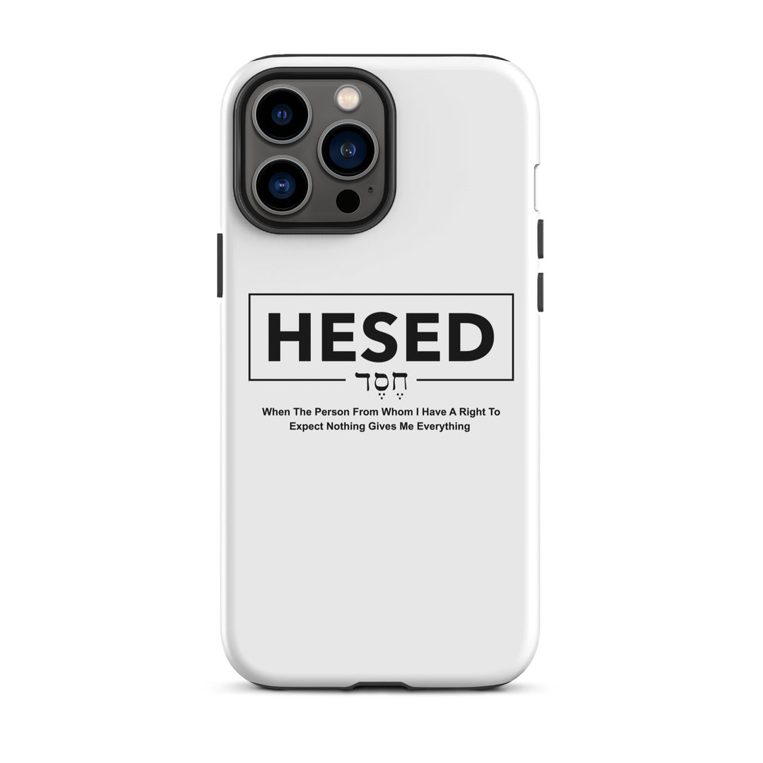 Christian Phone Case Hesed Everything White for iPhone® iPhone® Phone Cases Glossy iPhone 13 Pro Max 