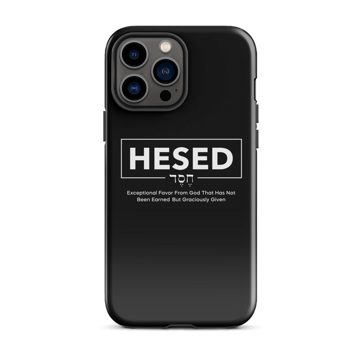 Christian Phone Case Hesed Hebrew Exceptional Favor Black for iPhone® iPhone® Phone Cases Glossy iPhone 13 Pro Max 