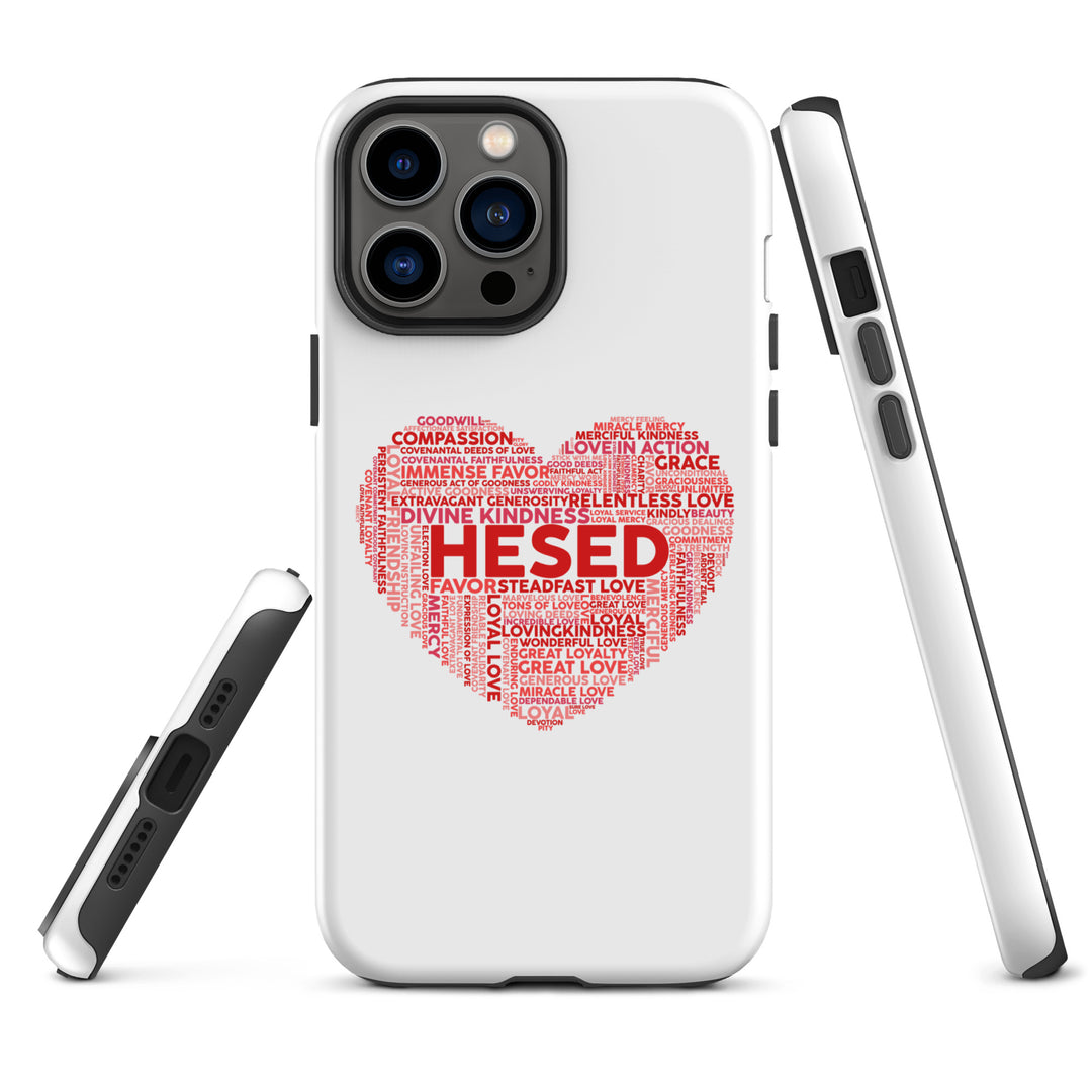 Christian Phone Case Hesed Heart White for iPhone® iPhone® Phone Cases   