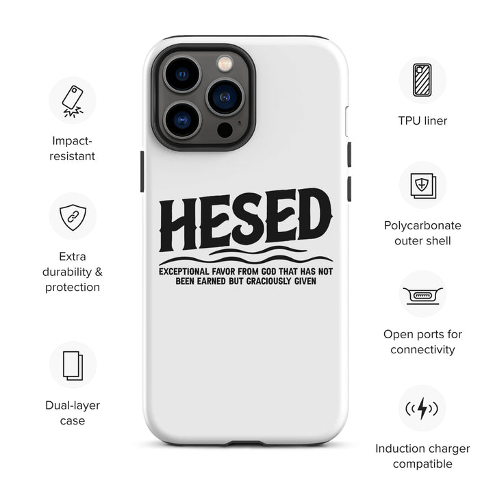 Christian Phone Case Hesed Exceptional Favor White for iPhone® iPhone® Phone Cases   