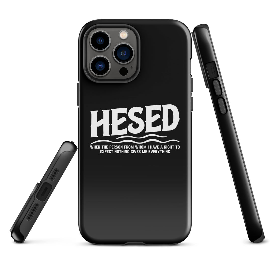 Christian Phone Case Hesed Everything Black for iPhone® iPhone® Phone Cases   