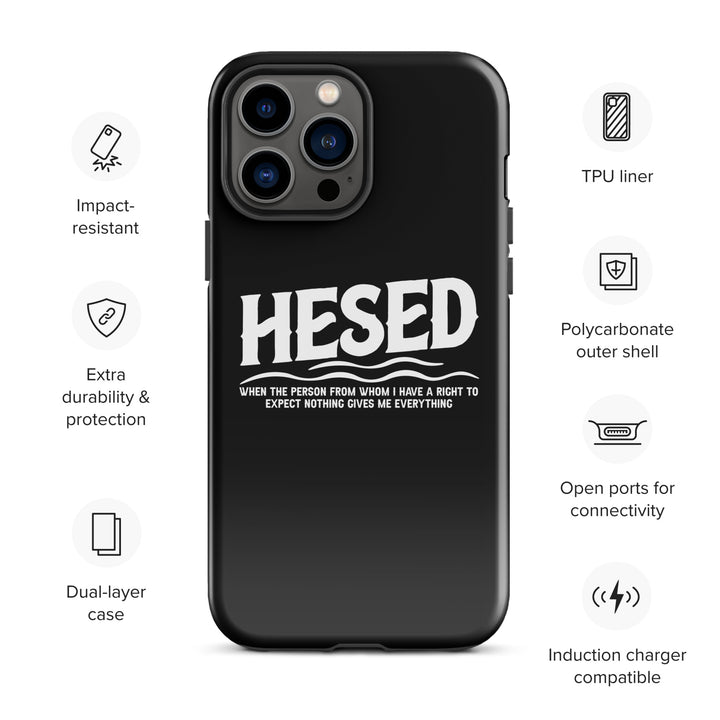 Christian Phone Case Hesed Everything Black for iPhone® iPhone® Phone Cases   