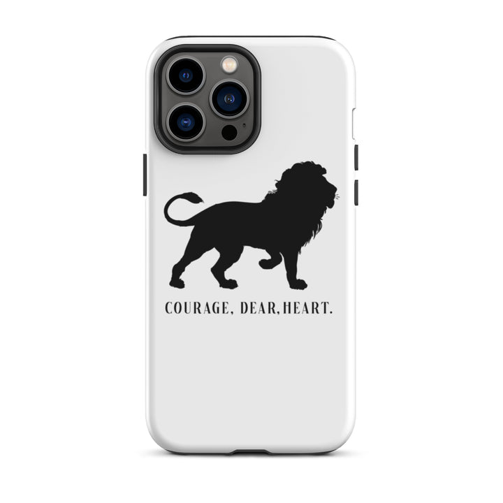 Christian Phone Case Courage Dear Heart White for iPhone® iPhone® Phone Cases Glossy iPhone 13 Pro Max 