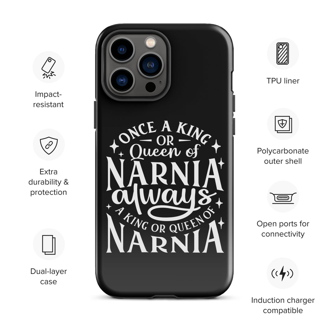 Christian Phone Case King or Queen Narnia Black for iPhone® iPhone® Phone Cases   