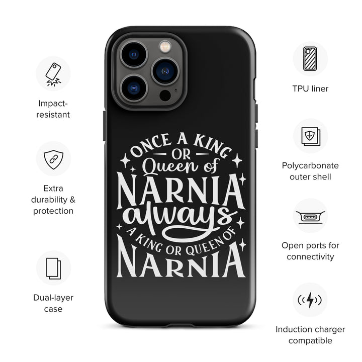 Christian Phone Case King or Queen Narnia Black for iPhone® iPhone® Phone Cases   