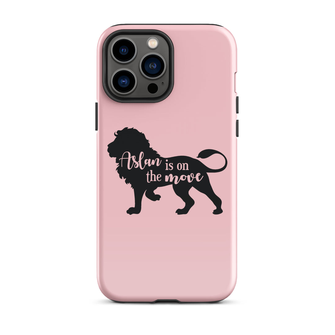 Christian Phone Case Aslan Is On Move Pink for iPhone® iPhone® Phone Cases Glossy iPhone 13 Pro Max 