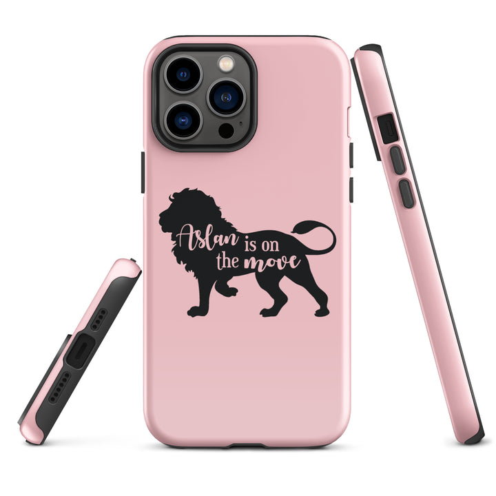 Christian Phone Case Aslan Is On Move Pink for iPhone® iPhone® Phone Cases   