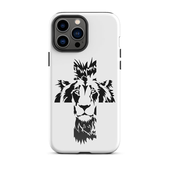 Christian Phone Case Aslan Cross White for iPhone® iPhone® Phone Cases Glossy iPhone 13 Pro Max 