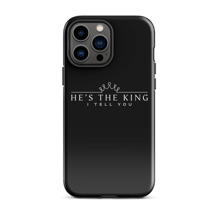 Christian Phone Case He's The King Black for iPhone® iPhone® Phone Cases Glossy iPhone 13 Pro Max 