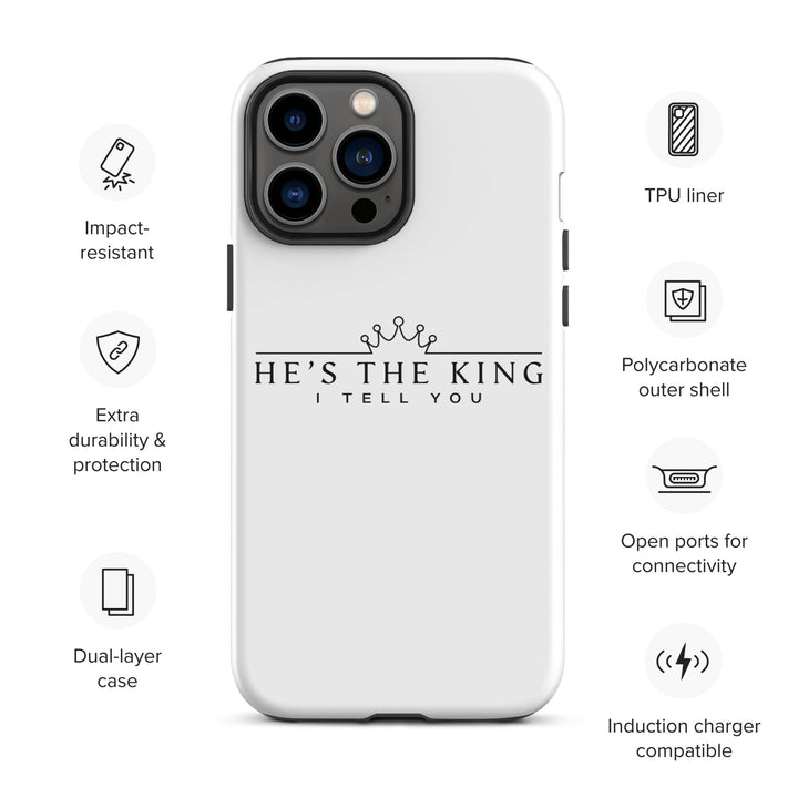 Christian Phone Case He's The King White for iPhone® iPhone® Phone Cases   