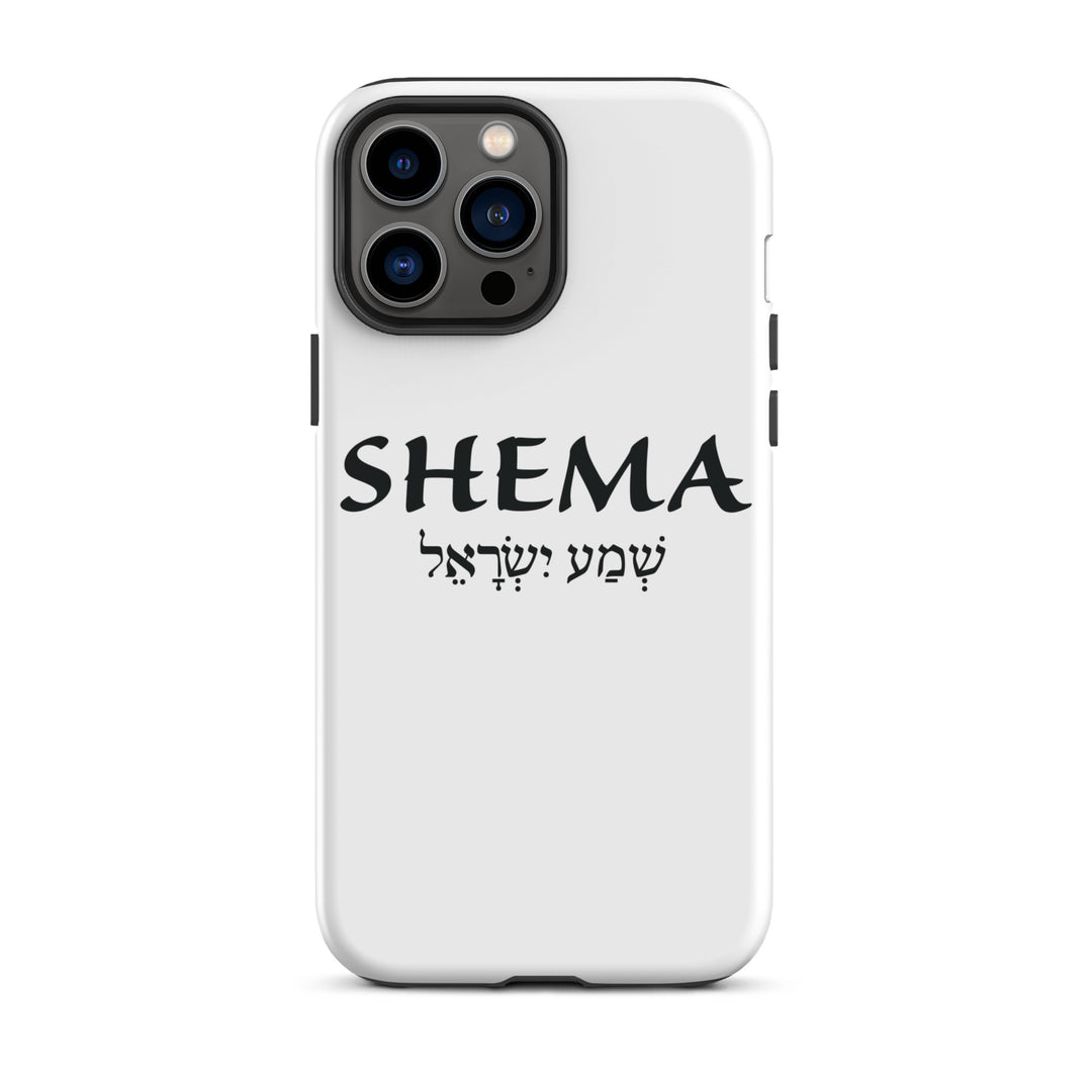 Christian Phone Case Shema Hebrew White for iPhone® iPhone® Phone Cases Glossy iPhone 13 Pro Max 