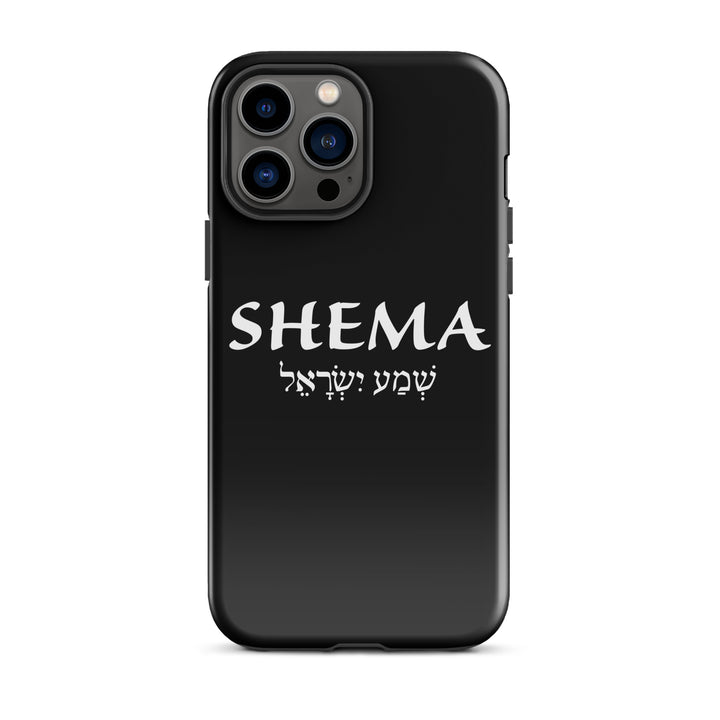 Christian Phone Case Shema Hebrew Black for iPhone® iPhone® Phone Cases Glossy iPhone 13 Pro Max 