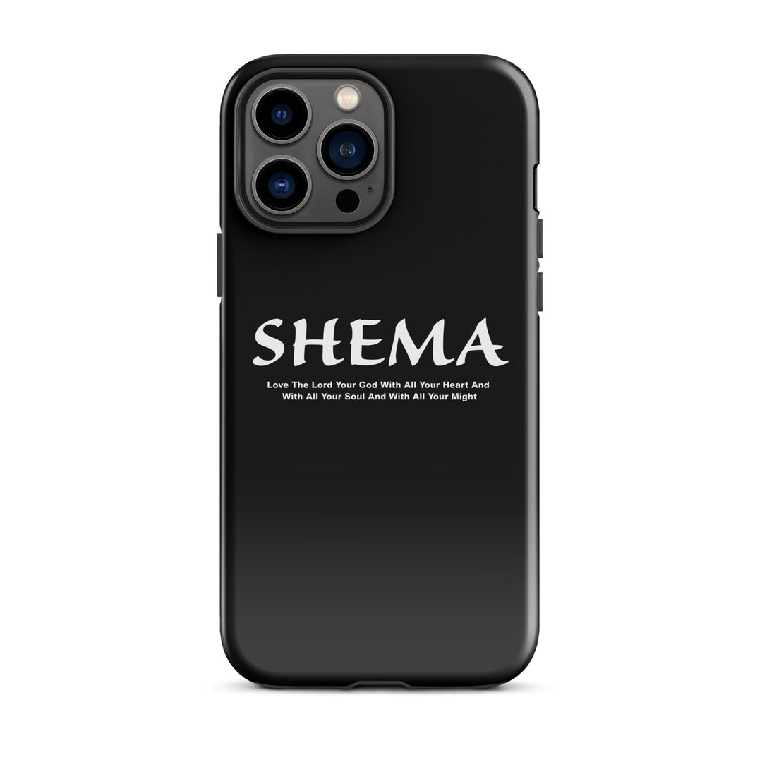 Christian Phone Case Shema Love The Lord Black  for iPhone® iPhone® Phone Cases Glossy iPhone 13 Pro Max 