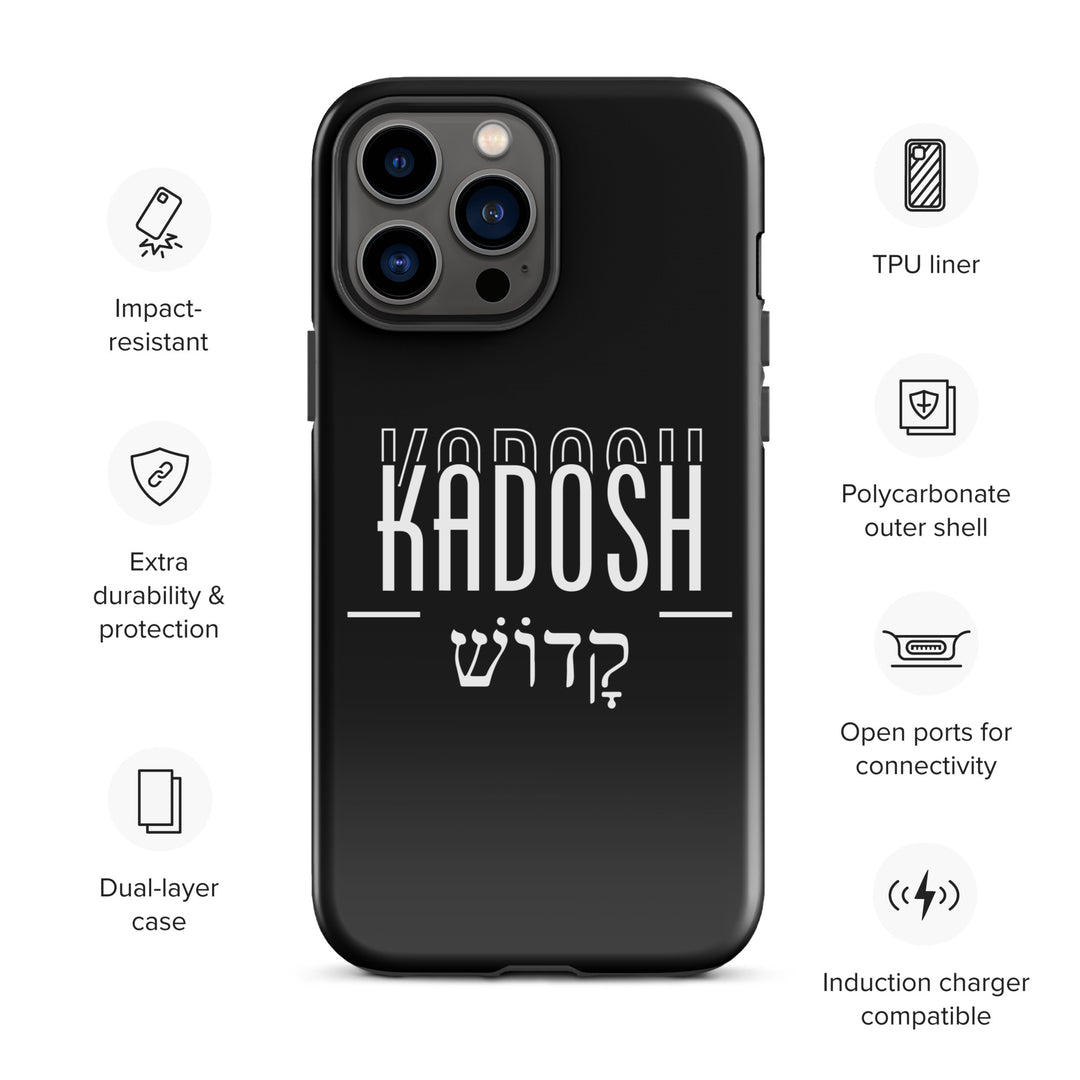 Christian Phone Case Kadosh Hebrew Black for iPhone® iPhone® Phone Cases   