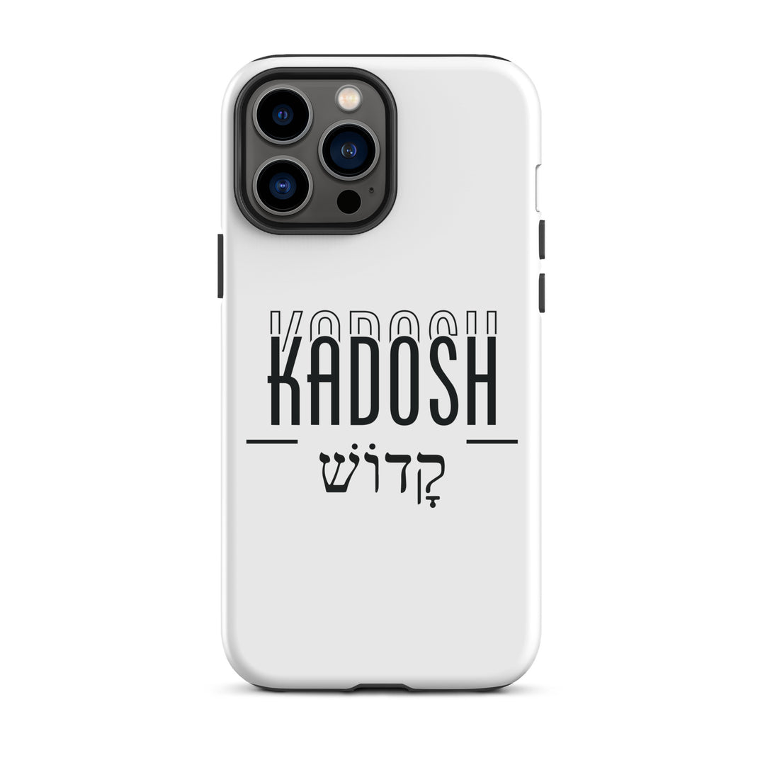 Christian Phone Case Kadosh Hebrew White for iPhone® iPhone® Phone Cases Glossy iPhone 13 Pro Max 