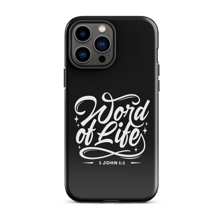 Christian Phone Case Word of Life Black for iPhone® iPhone® Phone Cases Glossy iPhone 13 Pro Max 