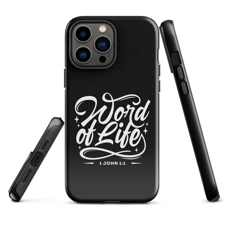 Christian Phone Case Word of Life Black for iPhone® iPhone® Phone Cases   