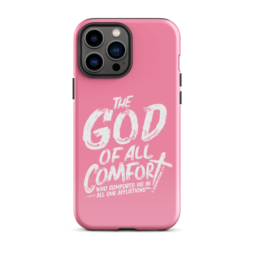 Christian Phone Case God of All Comfort Pink for iPhone® iPhone® Phone Cases Glossy iPhone 13 Pro Max 