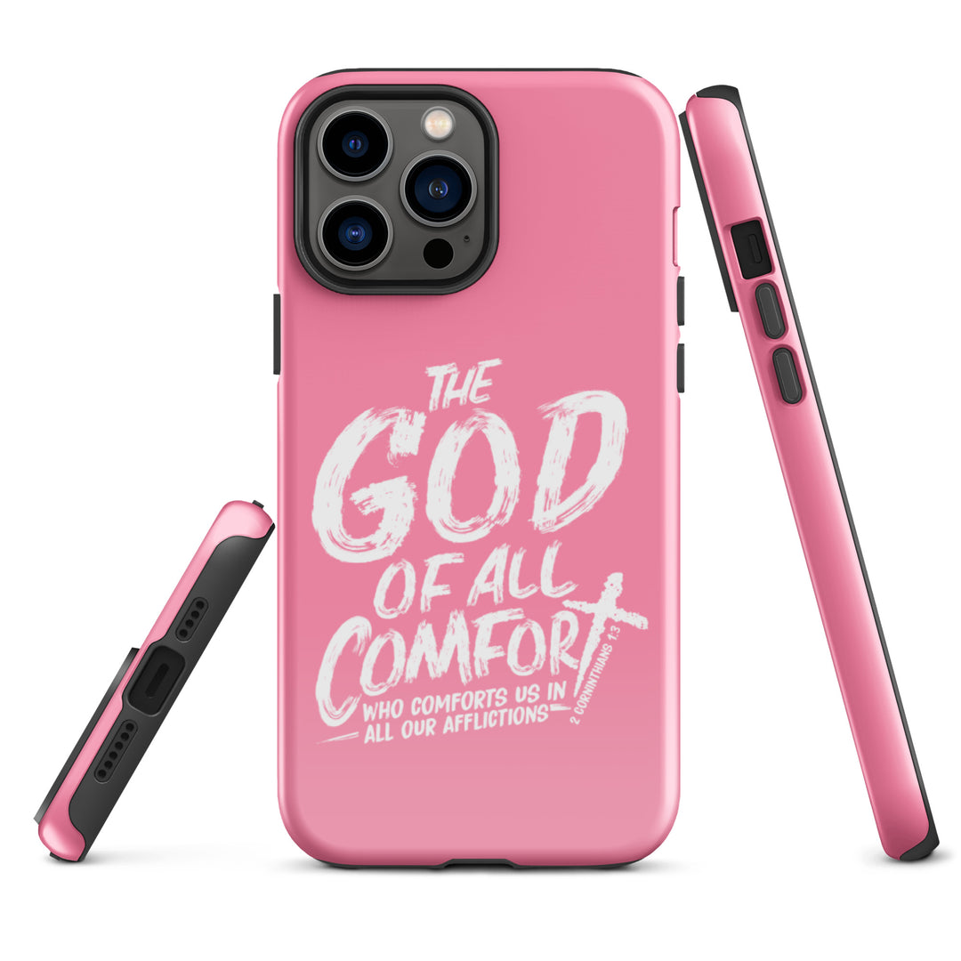 Christian Phone Case God of All Comfort Pink for iPhone® iPhone® Phone Cases   