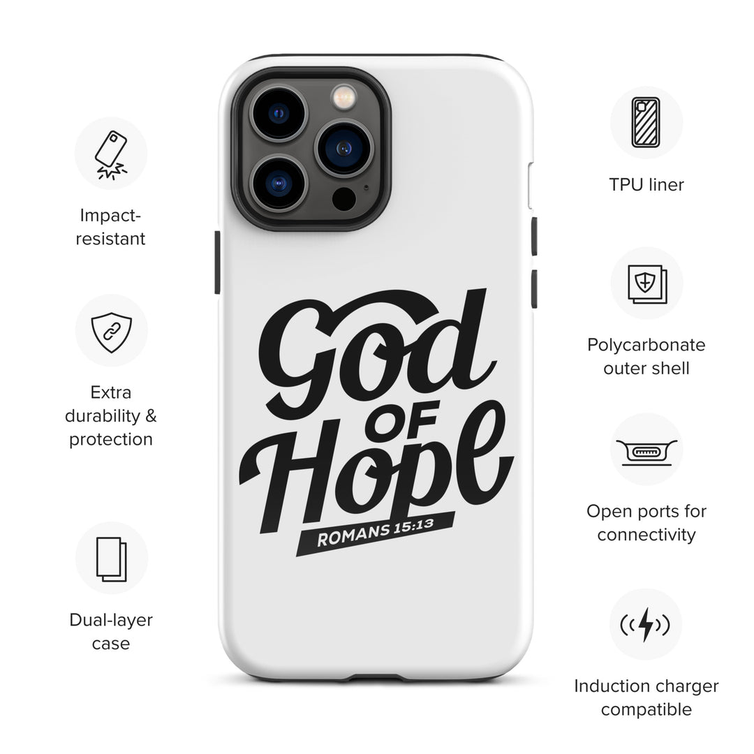 Christian Phone Case God of Hope White for iPhone® iPhone® Phone Cases   