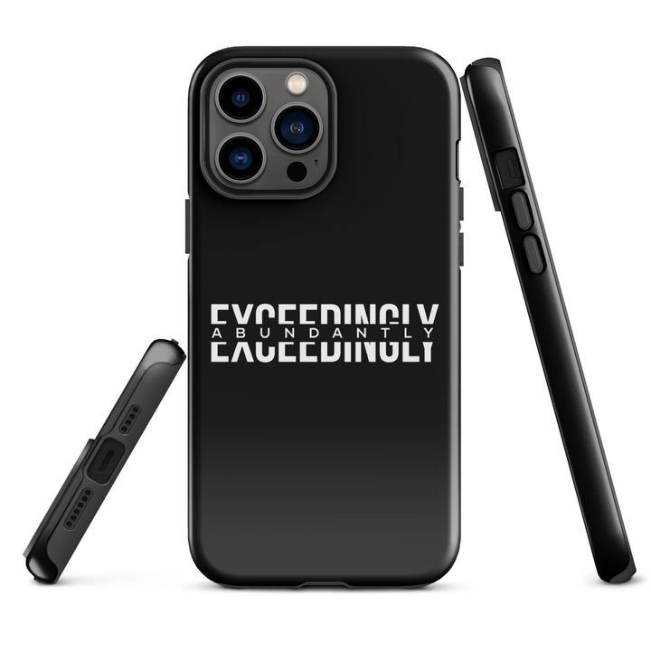 Christian Phone Case Exceedingly Abundantly Black for iPhone® iPhone® Phone Cases   