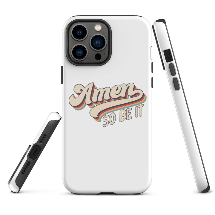 Christian Phone Case Amen So Be It White for iPhone® iPhone® Phone Cases   