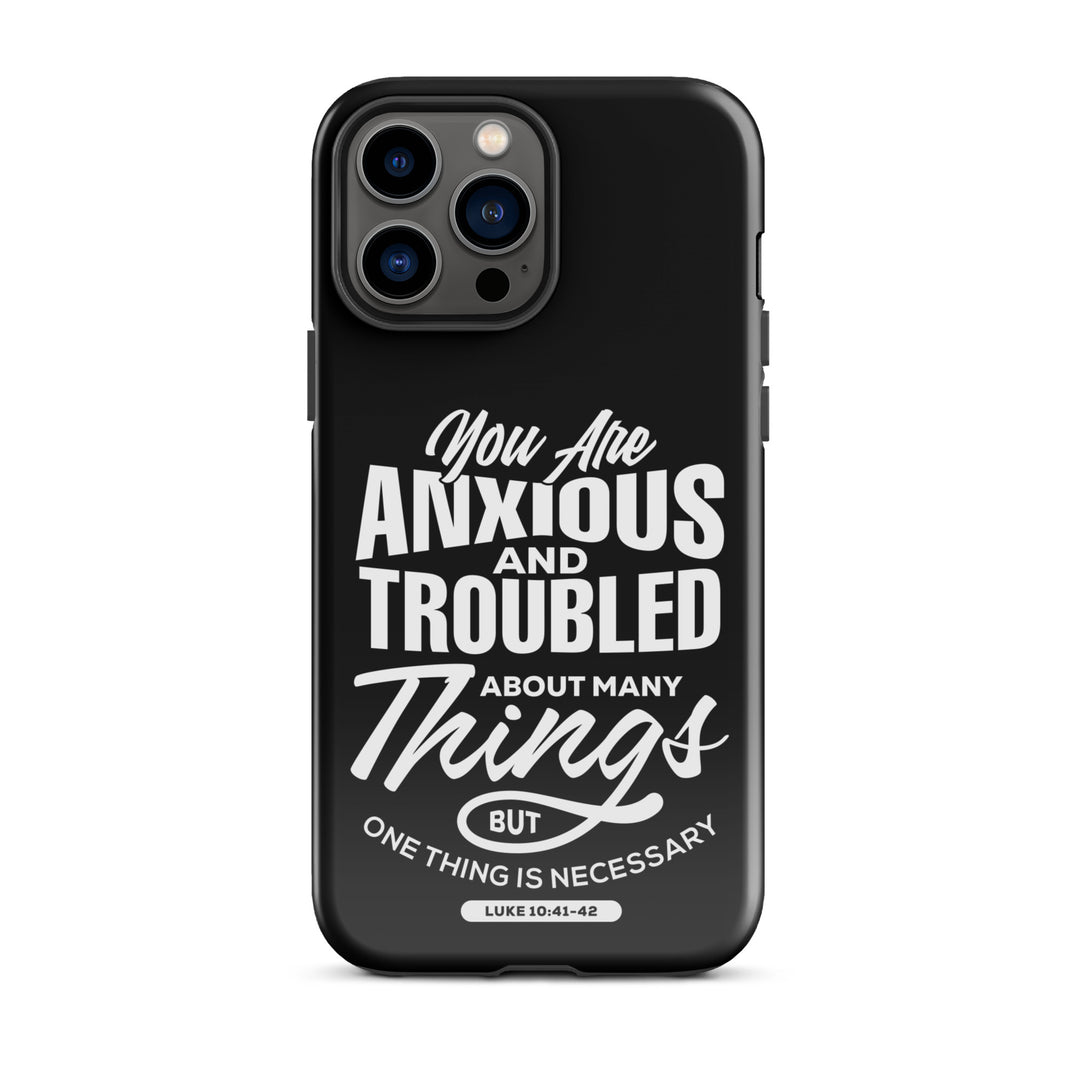 Christian Phone Case Anxious And Troubled Black for iPhone® iPhone® Phone Cases Glossy iPhone 13 Pro Max 