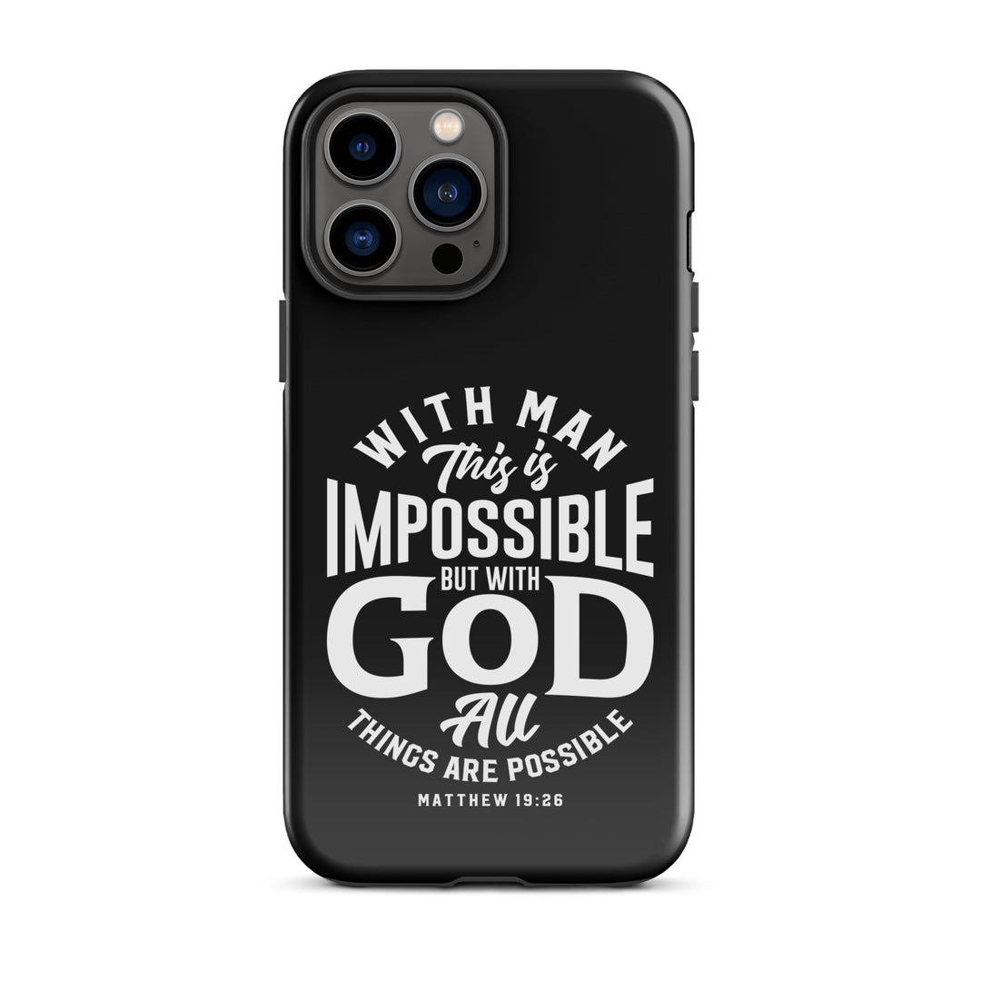 Christian Phone Case All Things Possible Black for iPhone® iPhone® Phone Cases Glossy iPhone 13 Pro Max 