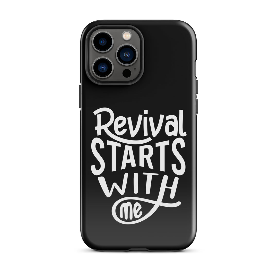 Christian Phone Case Revival Starts With Me Black for iPhone® iPhone® Phone Cases Glossy iPhone 13 Pro Max 