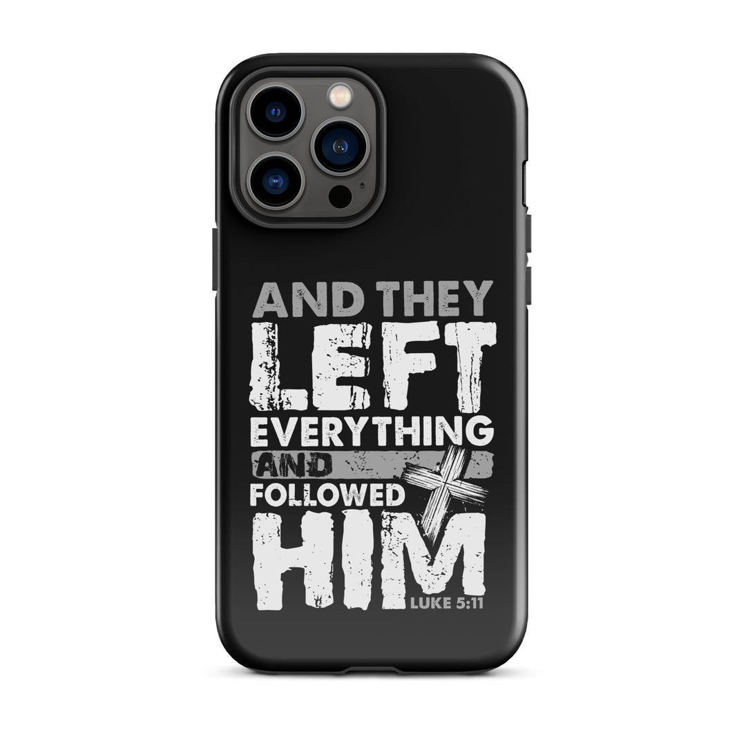 Christian Phone Case Left Everything Cross Black for iPhone® iPhone® Phone Cases Glossy iPhone 13 Pro Max 