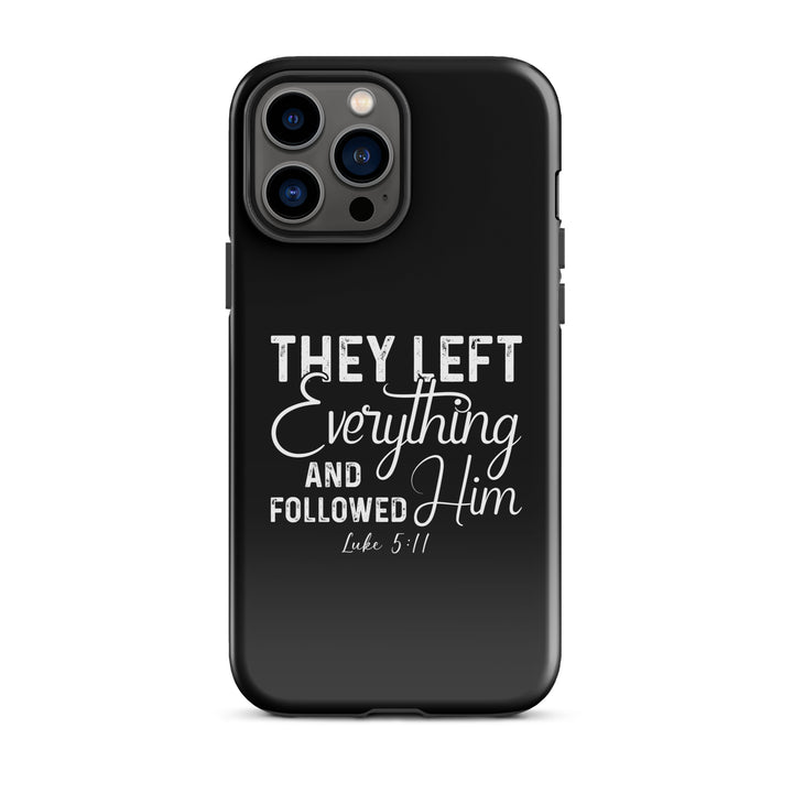 Christian Phone Case Left Everything Black for iPhone® iPhone® Phone Cases Glossy iPhone 13 Pro Max 