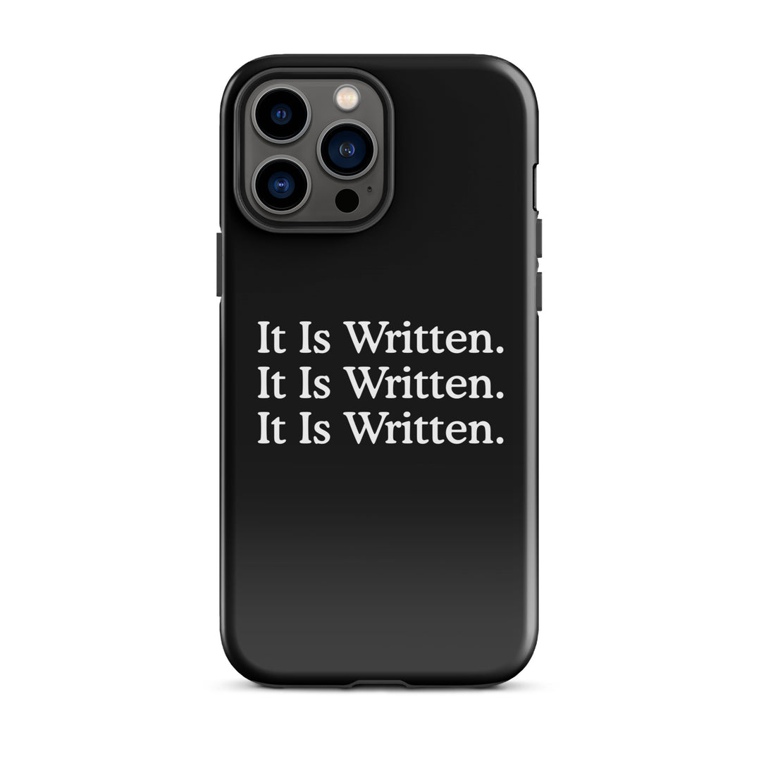 Christian Phone Case It Is Written Black for iPhone® iPhone® Phone Cases Glossy iPhone 13 Pro Max 