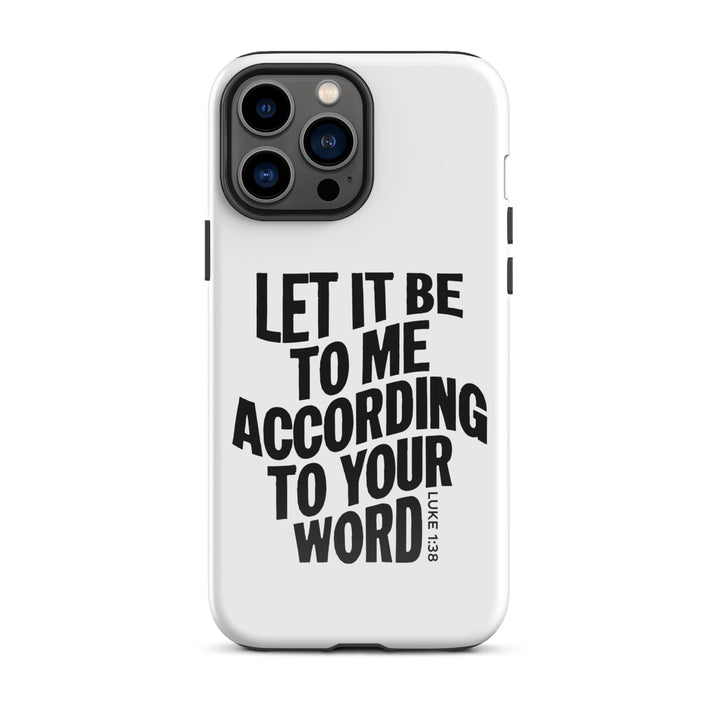 Christian Phone Case According To Your Word White for iPhone® iPhone® Phone Cases Glossy iPhone 13 Pro Max 