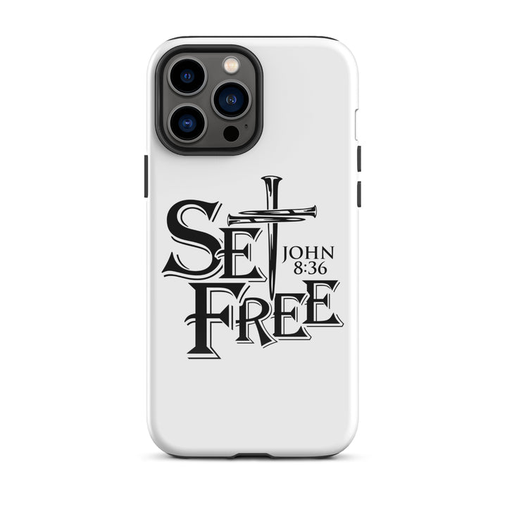 Christian Phone Case Set Free White for iPhone® iPhone® Phone Cases Glossy iPhone 13 Pro Max 