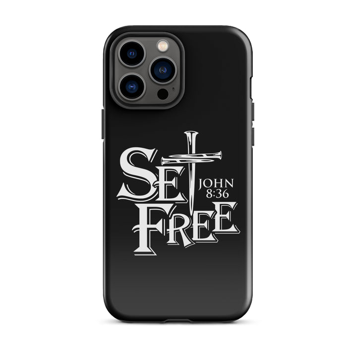 Christian Phone Case Set Free Black for iPhone® iPhone® Phone Cases Glossy iPhone 13 Pro Max 