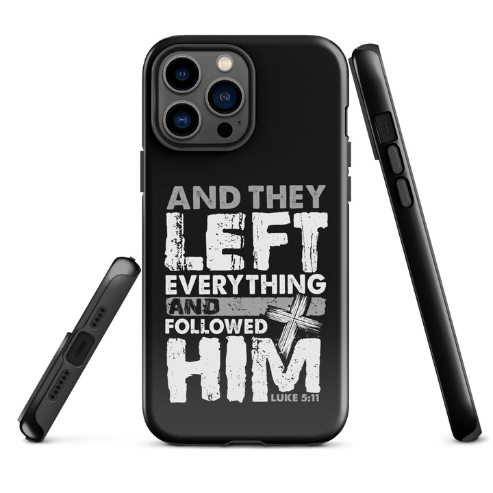 Christian Phone Case Left Everything Cross Black for iPhone® iPhone® Phone Cases   