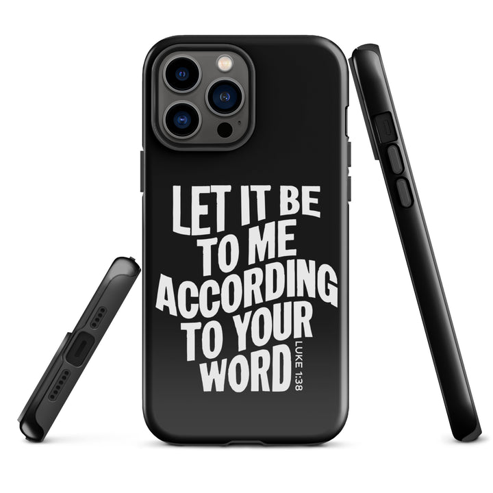 Christian Phone Case According To Your Word Black for iPhone® iPhone® Phone Cases   