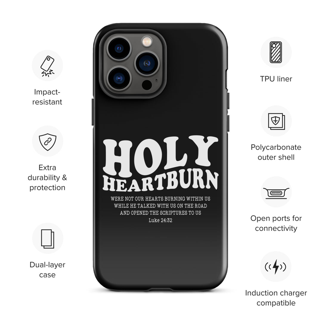 Christian Phone Case Holy Heartburn Black for iPhone® iPhone® Phone Cases   