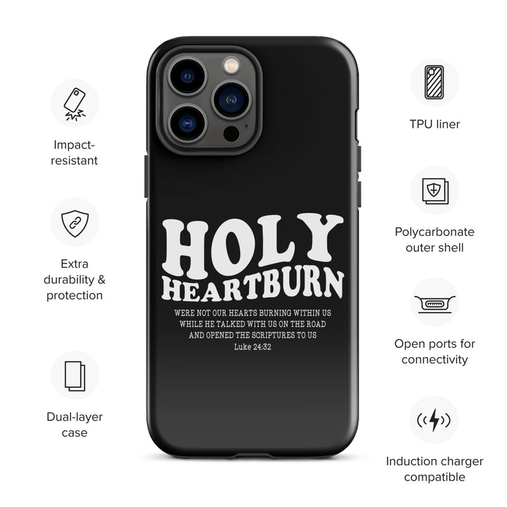 Christian Phone Case Holy Heartburn Black for iPhone® iPhone® Phone Cases   