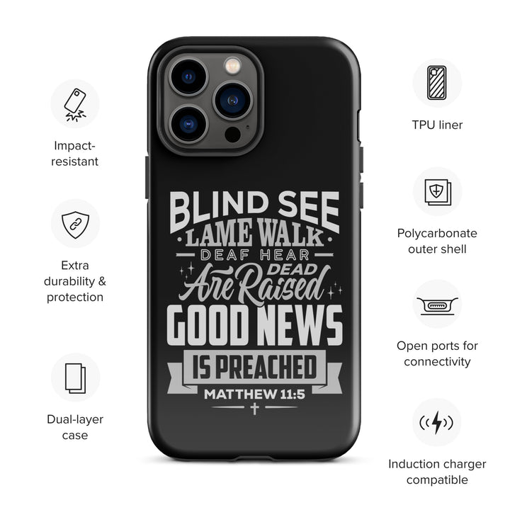 Christian Phone Case Go Tell John Black for iPhone® iPhone® Phone Cases   