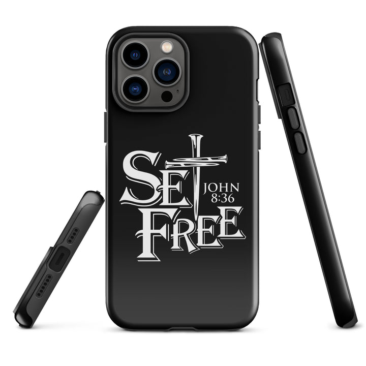 Christian Phone Case Set Free Black for iPhone® iPhone® Phone Cases   