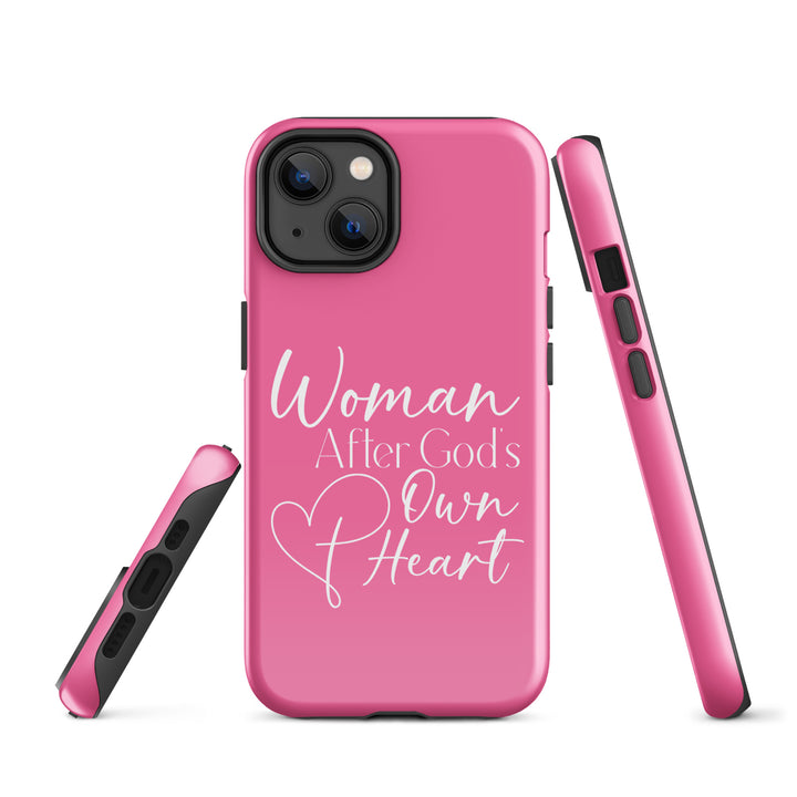 Christian Phone Case Woman After God's Heart Pink for iPhone® iPhone® Phone Cases   