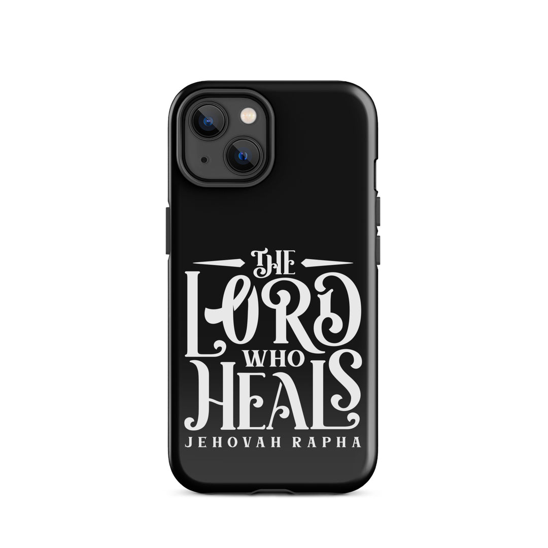 Christian Phone Case The Lord Who Heals Black for iPhone® iPhone® Phone Cases Glossy iPhone 14 