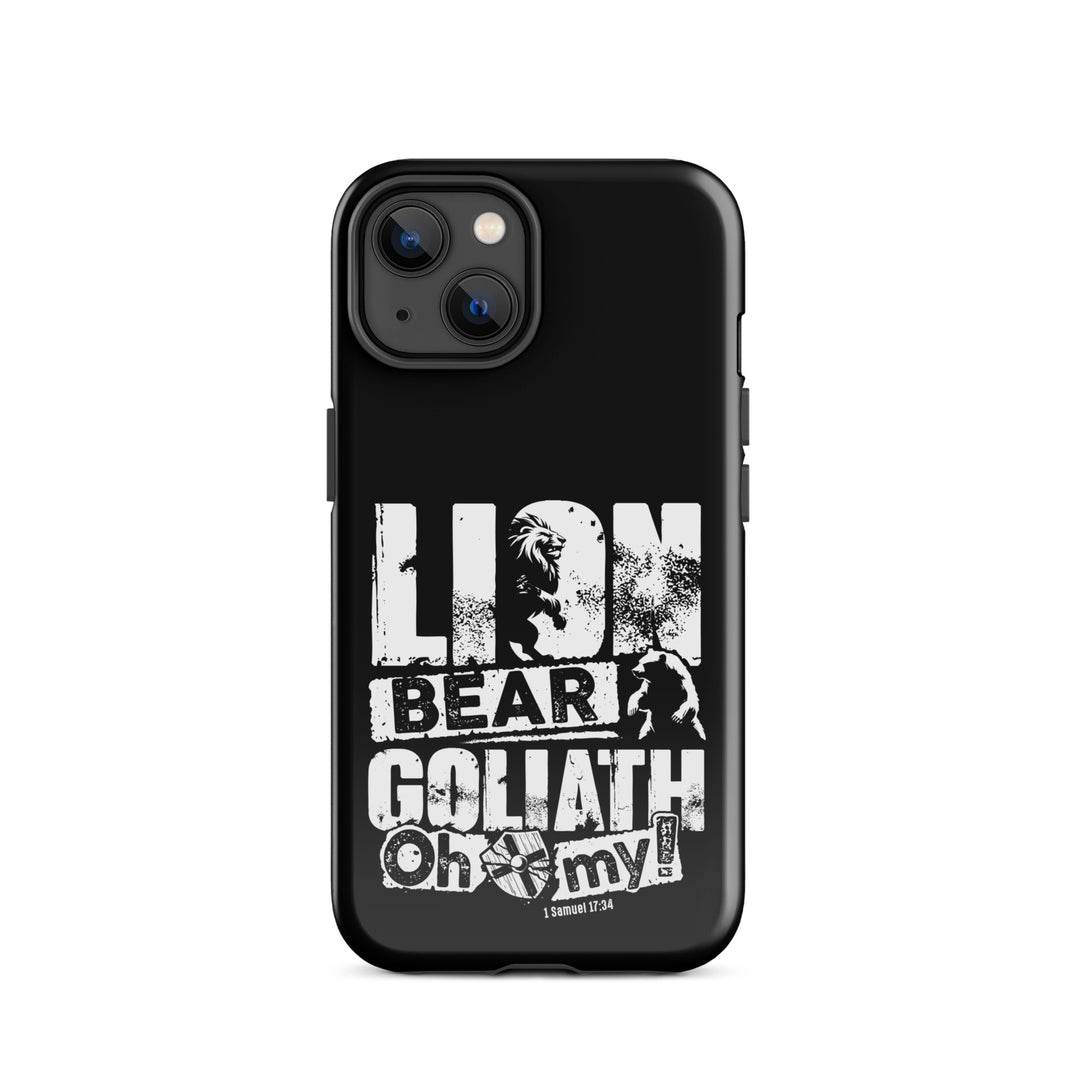 Christian Phone Case Lion Bear Goliath for iPhone® iPhone® Phone Cases Glossy iPhone 14 