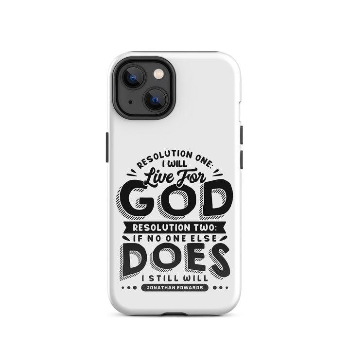 Christian Phone Case Live For God White for iPhone® iPhone® Phone Cases Glossy iPhone 14 