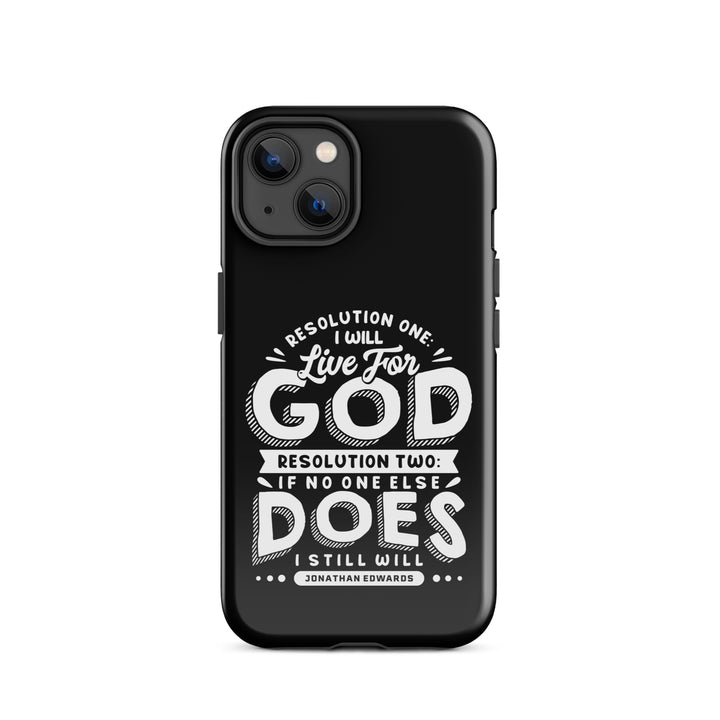 Christian Phone Case Live For God Black for iPhone® iPhone® Phone Cases Glossy iPhone 14 