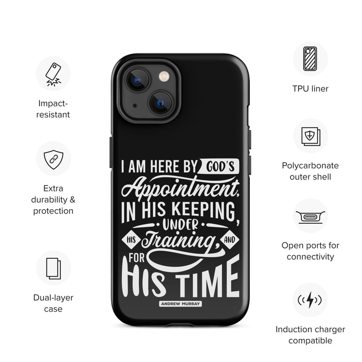 Christian Phone Case His Time Black for iPhone® iPhone® Phone Cases   