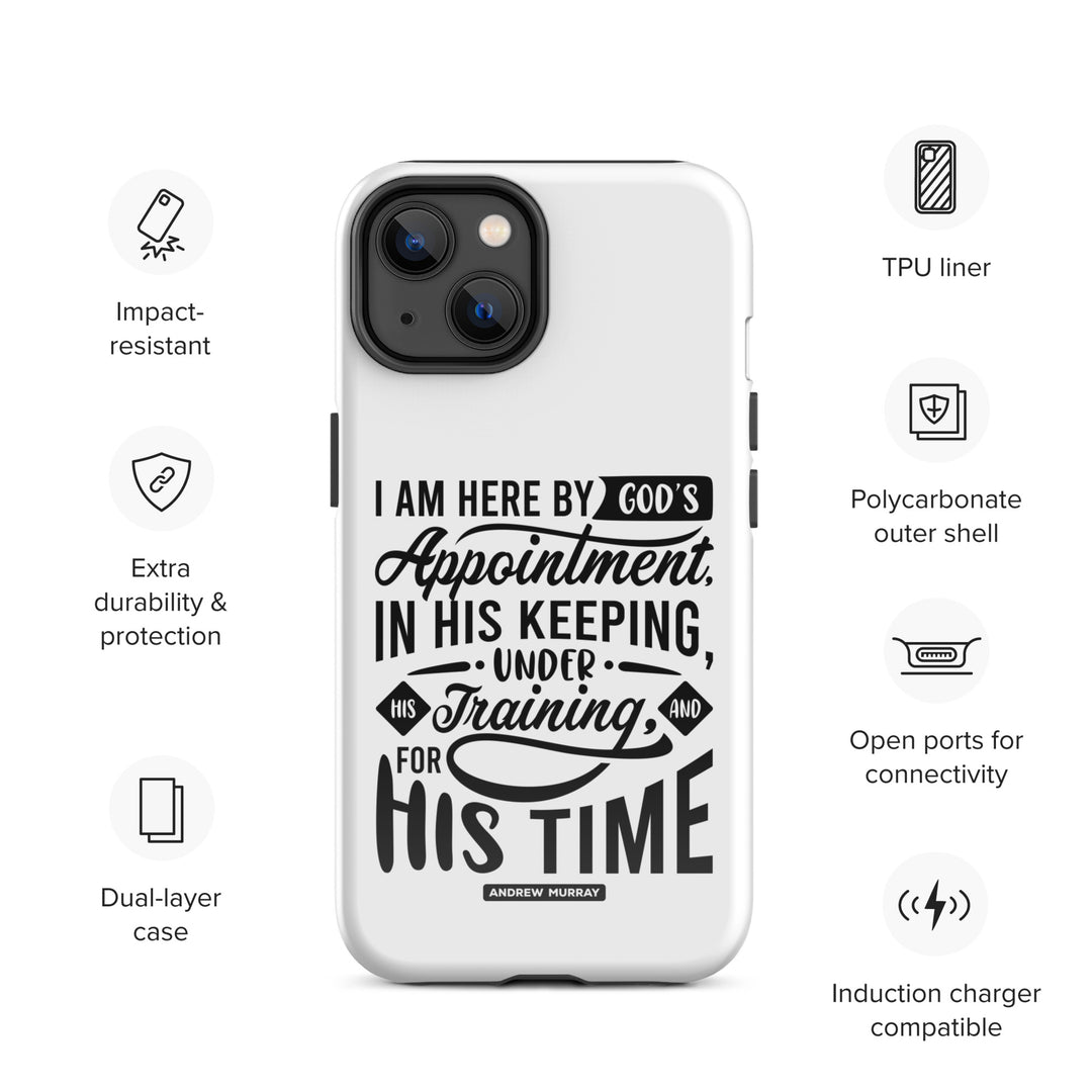 Christian Phone Case His Time White for iPhone® iPhone® Phone Cases   