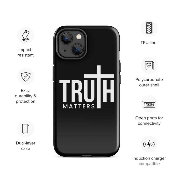 Christian Phone Case Truth Matters Black for iPhone® iPhone® Phone Cases   