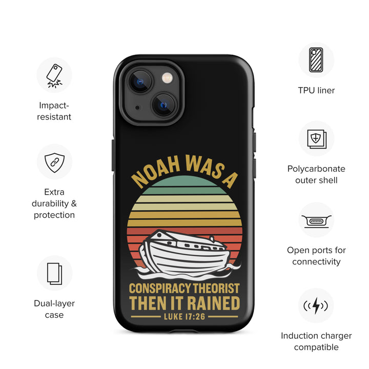 Christian Phone Case Noah Conspiracy Black for iPhone® iPhone® Phone Cases   